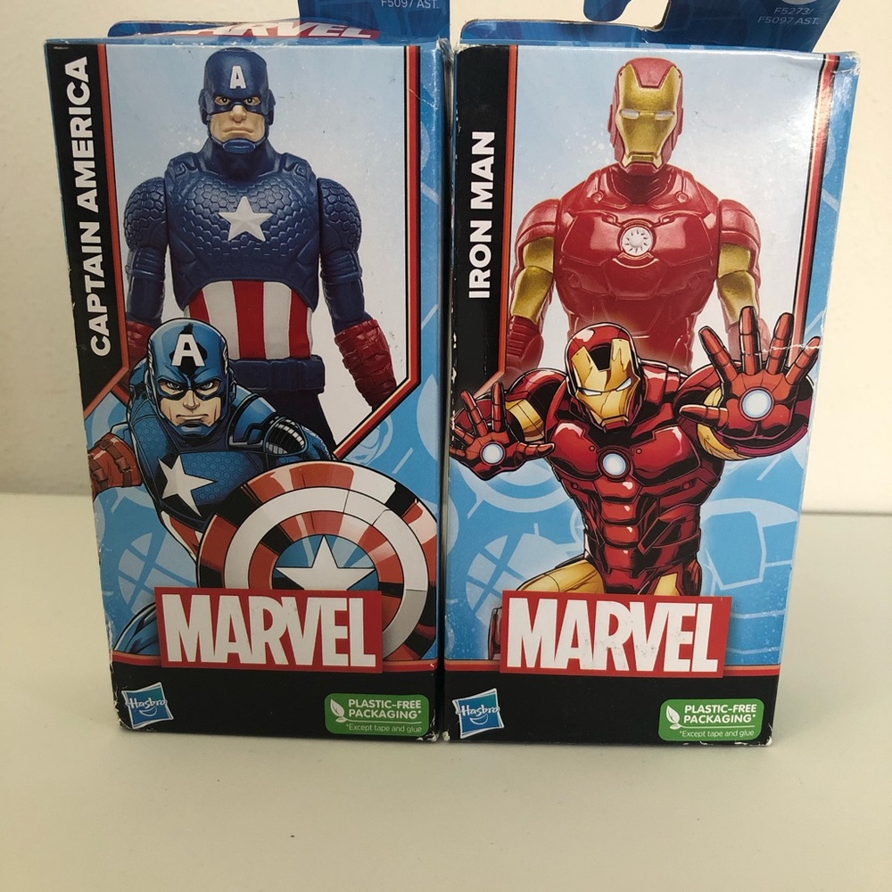 Lot Of 2 Brand New Hasbro Marvel Captain America And Iron Man 6 Inch Figures